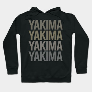 Gray Text Art Yakima Hoodie